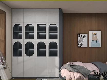 酷家乐门板开洞、圆弧镂空门板制作#干货分享 #全屋定制衣柜橱柜 #酷家乐 #室内设计 #效果图