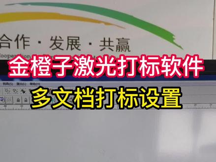 金橙子激光打标软件多文档打标设置#金橙子 #干货分享 #激光打标机 #软件 #激光雕刻