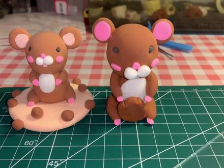 超轻泥土小老鼠,包教包会,快点学会教给身边的小朋友吧!