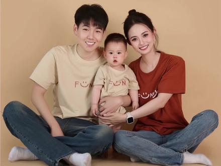 带老公和儿子来拍全家福,新的一年希望大家都能阖家幸福!拍写真还发现个好东西推荐给大家#我的日常生活 #新年快乐