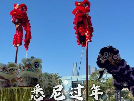 悉尼空中舞狮又升级了!卷翻全世界! #国外过年 #悉尼空中舞狮 #澳骄攻略 #振武馆 #澳洲做视频找AjStudio #功夫舞狮 #过年 #东方舞狮美学