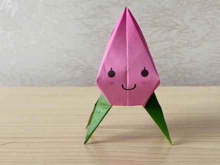 #DIY #手工 #折纸 手把手,教你如何折纸水蜜桃!