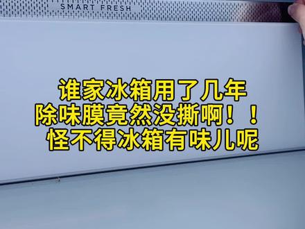 谁家冰箱不除味,是因为没撕膜啊! #冰箱 #万万想不到 #冰箱撕膜 #做你的专属蓝朋友 #上网能学到真东西