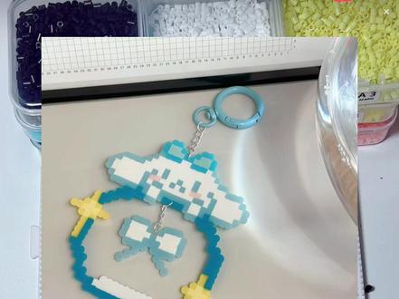 你好两位 冰美式加冰🧊#拼豆 #拼豆日常 #玉桂狗