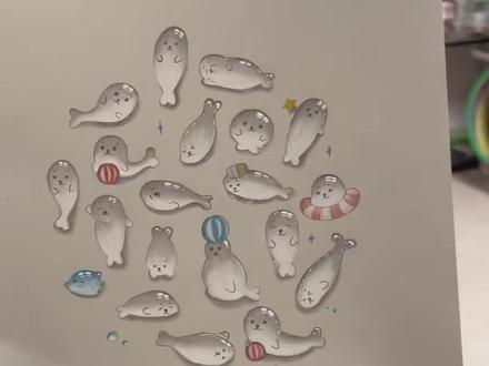 下班后画水晶画真的很解压#没点艺术细胞刷不到 #彩铅教程