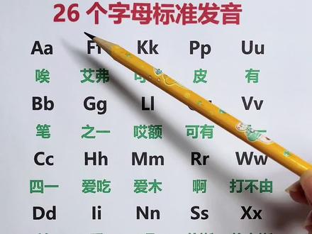 26个字母的标准发音,无伴奏版,零基础必会#零基础英语