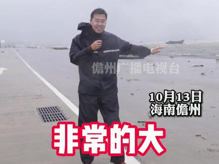 台风又又又来了,这次我们带大家看看,“十级风力”是什么概念!危险行为,请勿模仿(记者已提前做好安全防护准备)#极端天气 #儋州 #圆规台风 @抖音小助手