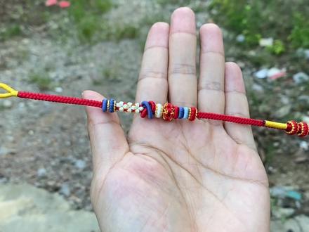 双联结桃花手绳教程#纯手工编绳 #手工diy #双联结 #编绳教程