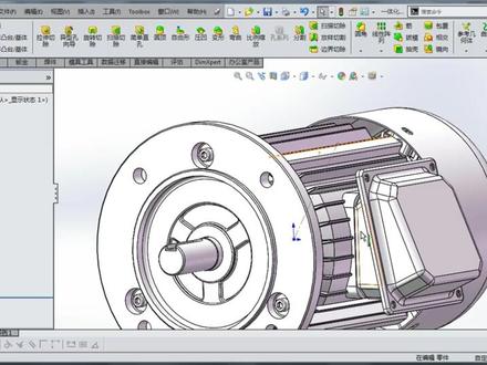 三相异步电动机-12内六角螺钉 #solidworks教学 #solidworks建模 #三维建模