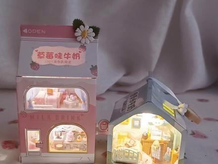 牛奶盒里的小世界~#diy迷你小屋盒子 #解压