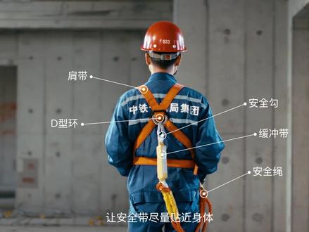 安全警示片:高处作业背好安全带