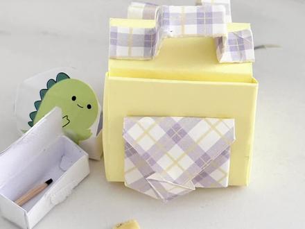 小人国开学啦‼️迷你文具教程来喽,快学起来吧😘 #手工 #自制文具 #折纸 #自制 #解压