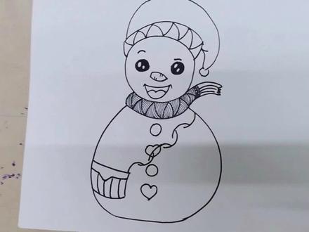 冰雪主题手抄报之雪人画法 #手抄报 #手抄报模板 #画画 #学画画 #绘画 #小学生 #冰雪 #雪人