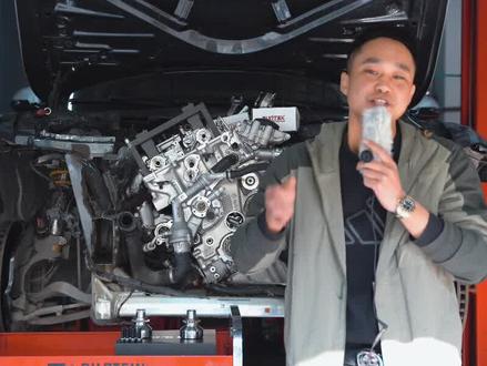 宝马M POWER S55发动机通病,分体曲轴齿轮盘导致正时跳齿。完美解决方案#宝马 #mpower #m2c #宝马m3 #宝马m4 #正时跳齿 @大马力de侯侯