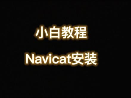 navicat的pojie安装#软件开发 #java #程序员 #计算机 #如何学习编程 #代码