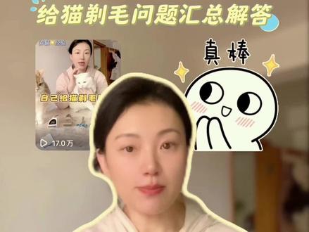 给猫剃毛 非常详细的一些大家关心的问题 的解答#养猫新手 #猫咪剃毛 #给猫剃毛的坏处