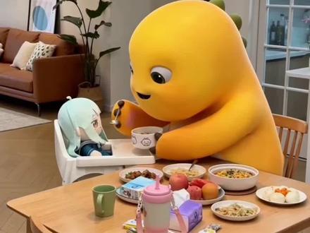 小睦日记 |太有教育含义了吧!! #奶龙 #若叶睦 #捧腹大笑 #随变ai随便玩 #随变ai合拍也太好玩了吧