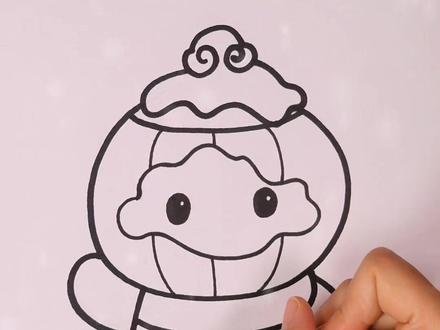 不配拥有冰墩墩,至少还能画个雪融融#雪融融 #残奥会 #画画