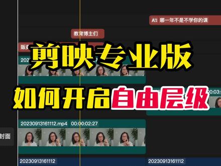 「剪映专业版」如何把字幕轨道放在视频轨道下方 #剪辑教程 #剪映 #剪映专业版教程 #剪映专业版
