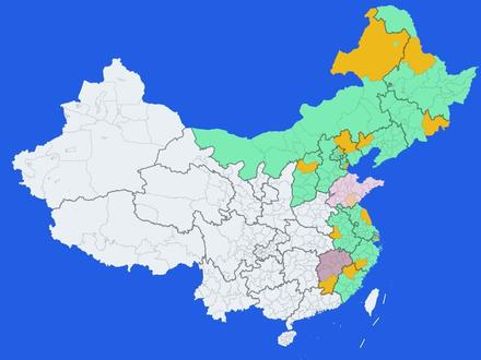 各省市面积最大的市或区 #地图 #数据可视化