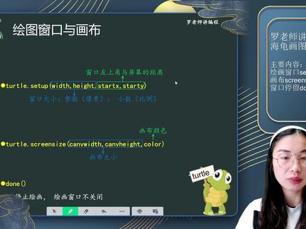 【第1课时】绘图窗口与画布 #少儿编程 #少儿编程python #少儿编程教育 #python #turtle