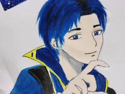 爸爸画的唐三VS我画的唐三#斗罗大陆 #丙烯画