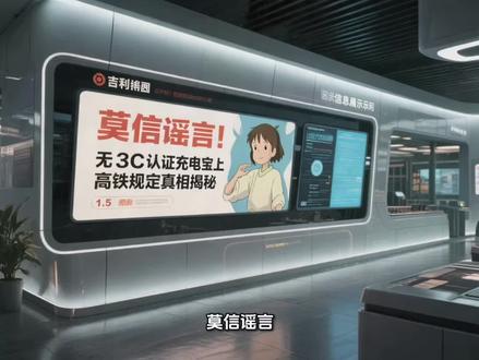 莫信谣言!无3C认证充电宝不能上高铁!#内容过于真实 #充电宝