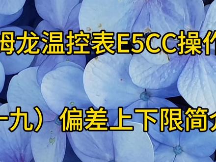 19欧姆龙温控表E5CC操作(十九)偏差上下限报警简介 #温控器 #欧姆