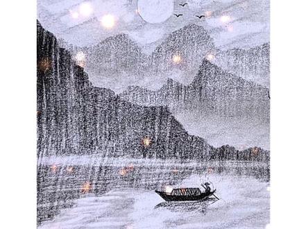 不会画风景?教你一招“万能风景”画法,怎么画都好看!#零基础学画画 #画画 #绘画技巧分享 #画画其实很简单 #创作灵感