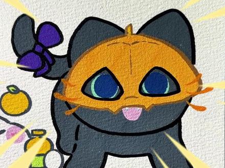 鬼灭粉速来!猫版时透无一郎也太萌了吧! #画画 #解压 #鬼灭之刃 #时透无一郎 #可爱