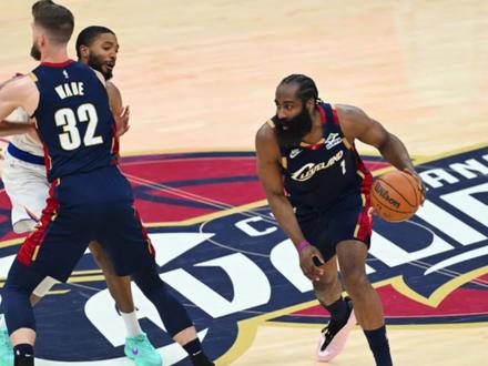 哈登再次拉胯,骑士遭横扫出局,尼克斯晋级总决赛 #哈登 #nba季后赛
