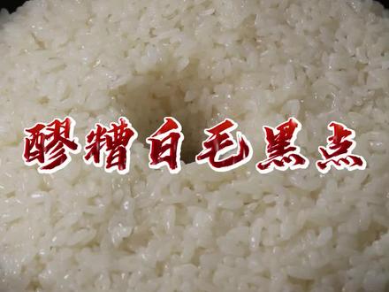 醪糟长白毛黑点是什么原因?#醪糟 #酒酿