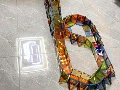 #磁力片拼图大全教程 小车爬坡教程来喽!