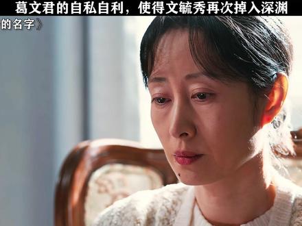 葛文君的自私自利,使得文毓秀再次掉入深渊!#隐身的名字