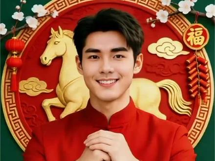 导入自己的一张照片(男女均可)一键制作拜年视频,春节新年送祝福 #新年快乐 #拜年 #过年啦 #2026温暖中国年 #剪映