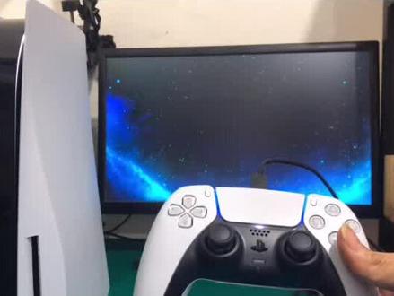 #ps5 #主机游戏 @DOU+小助手 ps5手柄音效和震动六轴演示测试#开箱