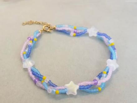 【梵高】星月夜✨米珠手链教程
#米珠 #米珠花 #手工diy #创意diy #爱手工爱生活