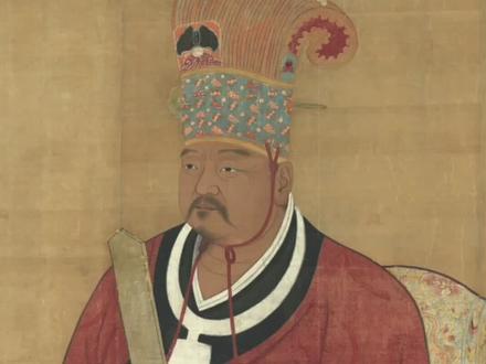 大宋宣祖昭武皇帝御容(899-956),为现存唯一的帝王通天冠服坐像。#汉服#宋朝#宋制汉服#明朝#明制汉服