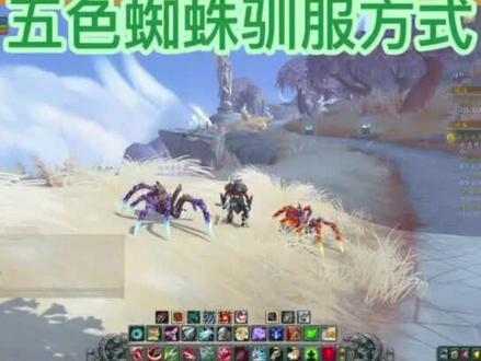 魔兽世界熔火前线五色蜘蛛驯服方式-#游戏精彩时刻 #魔兽世界 #特效 #一起玩游戏 #新手必看 #游戏日常 #怀旧游戏 #wow #嗜血 #实用 #经典游戏 #魔兽青春 #暴雪 #蜘蛛 #熔火前线