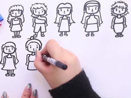 十二星座卡通少女怎么画