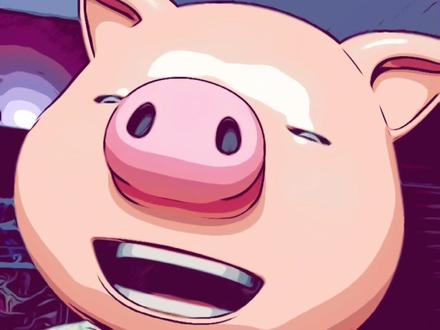 魔音贯耳,掉粉预警😆😆😆#猪头特效 #卡通大头