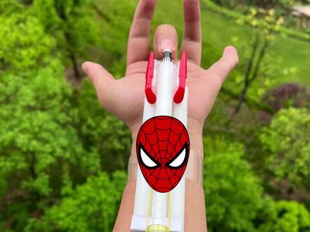 用奶茶吸管也可以做超强蛛丝发射器#蜘蛛侠#蛛丝发射器 #自制玩具 #漫威#儿童节快乐 #手工#手工diy #创意手工#废物利用#创意手工 #一起做手工 #动手能力 #手工玩具 #儿童创意手工 #蜘蛛侠来了 #抖音小助手