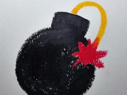 教你这样画炸弹表情包,一学就会#画画 #简笔画 #表情包 #一起学画画 #儿童简笔画