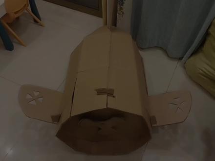 纸箱子纸飞机,旧物再利用,给孩子最好的礼物就是陪伴