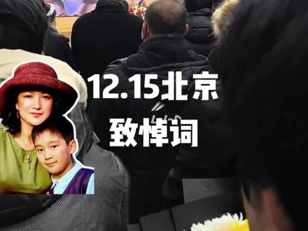 何晴儿子追悼会缅怀母亲:和病魔对抗10年,她依然积极乐观