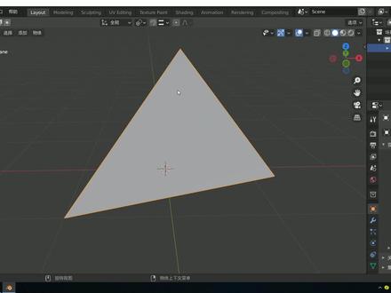 Blender创建三角形内切圆 #blender #CG #c4d #maya