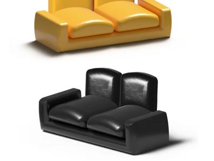 这种立体沙发用AI怎么做?#知识分享 #AI #教程 #设计分享 #ai绘画