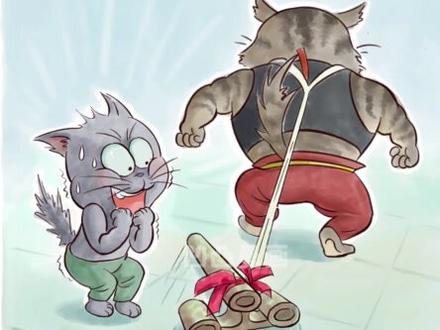 狸花猫:瞅啥?没见过带铁锻炼的?#画一个故事 #搞笑漫画 #猫咪的迷惑行为 #艺术在抖音