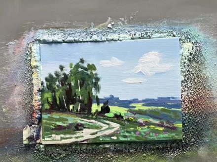 别让春天只在照片里!拿起画笔,绘出自然的那抹绿 春风把绿意揉进山野,不必追赶花期,一笔一画,能把春日的鲜活与温柔,永远定格在画布上,零基础也能画出属于自己的春天#零基础学画画教程 #油画 #风景画 #丙烯画 #春天的色彩 @抖音创作小助手