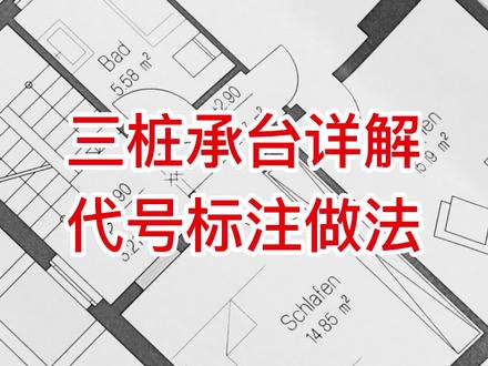 三桩承台详解 代号标注做法